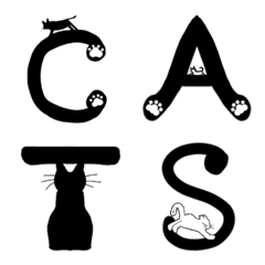 猫アルファベットの絵文字メイン画像