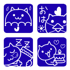 [LINE絵文字] かおるさんの絵文字167★猫にゃーんの画像
