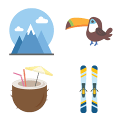休暇の絵文字の絵文字メイン画像