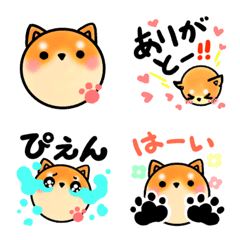 [LINE絵文字] まる柴犬の画像