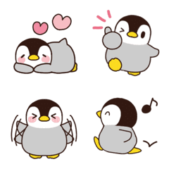 [LINE絵文字] チビかわ♡ペンギン絵文字3の画像