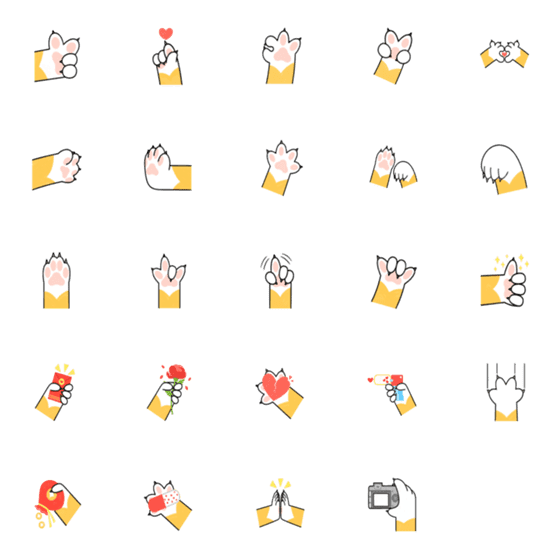 [LINE絵文字]Dog paw pawの画像一覧