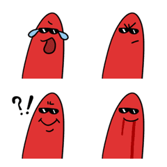 [LINE絵文字] hot dog man emojiの画像