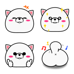 [LINE絵文字] しろい子犬。の画像
