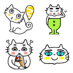 [LINE絵文字] ネコとコトリ達の楽しい絵文字スタンプの画像