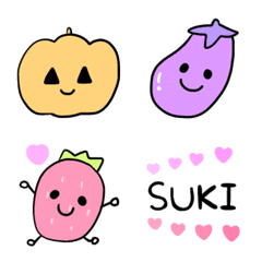 [LINE絵文字] おやさいとくだものの画像