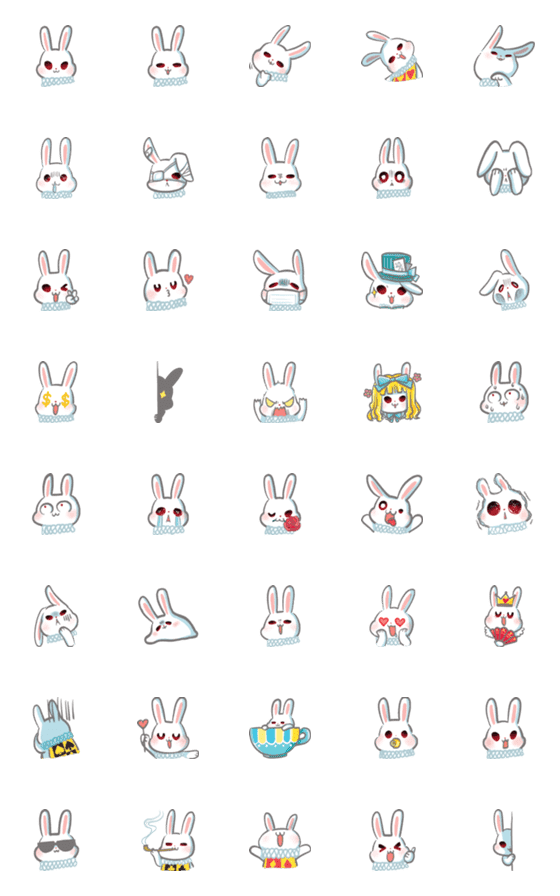 [LINE絵文字]Here comes Bunny Soldier！の画像一覧