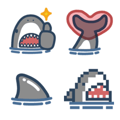 [LINE絵文字] Mr. Shark Emojiの画像