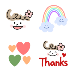 毎日使える♡可愛いガーリー絵文字の絵文字メイン画像