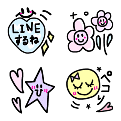 [LINE絵文字] かわいい日常えもじの画像