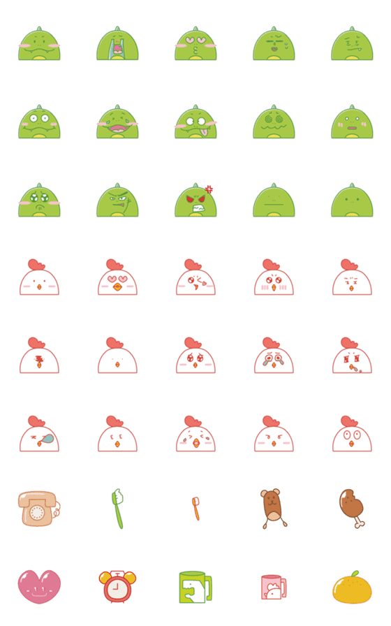 [LINE絵文字]Coni ＆ Juboの画像一覧