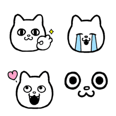 [LINE絵文字] リアクションねこ 絵文字の画像