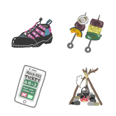フェス、アウトドアで高まる気持ち5の絵文字メイン画像