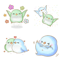 幸せ可愛いインコとり-ぶちゃん＆雪玉日記の絵文字メイン画像