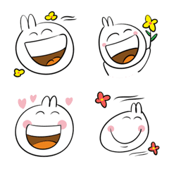 [LINE絵文字] Smile Rabbit Emojiの画像