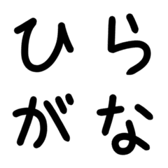[LINE絵文字] シンプル文字の画像