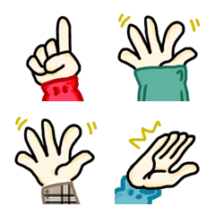[LINE絵文字] 40ハンズの画像