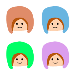 [LINE絵文字] 頭巾をかぶった女の子の画像