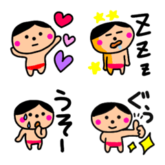 [LINE絵文字] 赤パン少年レスラーの画像