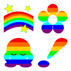 Line絵文字 虹色マーク 40種類 1円