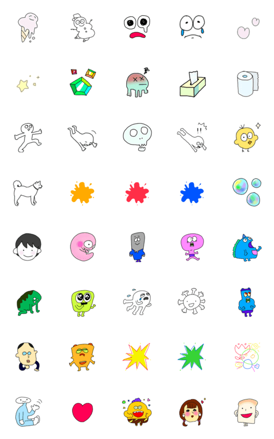 [LINE絵文字]すとれんじ絵文字 つめあわせの画像一覧