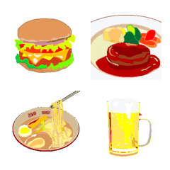 [LINE絵文字] 食べ物、飲み物絵文字の画像
