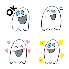 [LINE絵文字] Smile ghost Emojiの画像