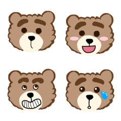 [LINE絵文字] クマのもっふー絵文字の画像