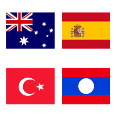 [LINE絵文字] Country Flags Vol. 3の画像