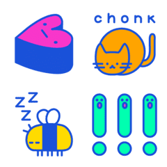 [LINE絵文字] wiggly boy and friendsの画像