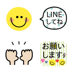 [LINE絵文字] ＊くっきり見やすい〜吹き出し絵文字〜の画像