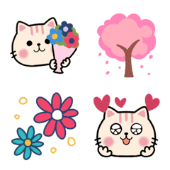 [LINE絵文字] おしゃれ猫❤可愛い北欧風ネクニャ絵文字の画像