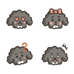 [LINE絵文字] poodle lulu emojiの画像