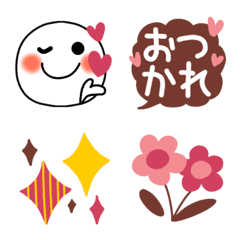 [LINE絵文字] 大人ガーリ❤おしゃゆるふわスマイル絵文字の画像