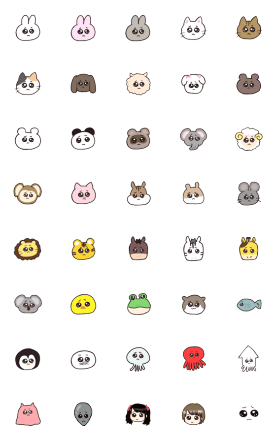 ぴえんな動物達のline絵文字 画像 情報など