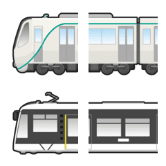 [LINE絵文字] つなげて いろいろ 乗り物 絵文字 4の画像