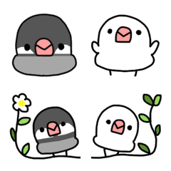 まんまる文鳥絵文字の絵文字メイン画像