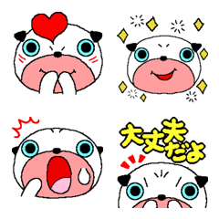 [LINE絵文字] パグプリンの毎日使える絵文字3の画像
