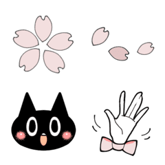 [LINE絵文字] 猫＆さくらの画像