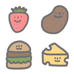 [LINE絵文字] Fruit and Food and vegetableの画像