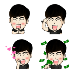 [LINE絵文字] handsome korean emojiの画像