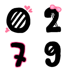 [LINE絵文字] Cutie emoji : blackpink numberの画像