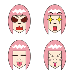 [LINE絵文字] PINK GIRLの画像