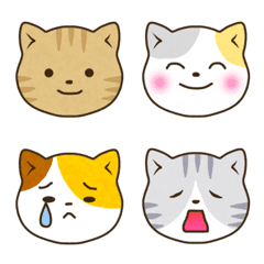 [LINE絵文字] かわいい☆ねこ絵文字の画像