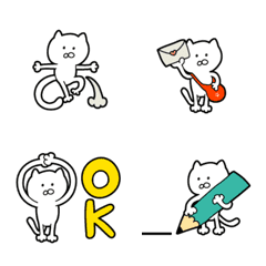 [LINE絵文字] ねこデコ文字の画像