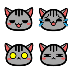 [LINE絵文字] Emoji of Cute Cat Part2の画像