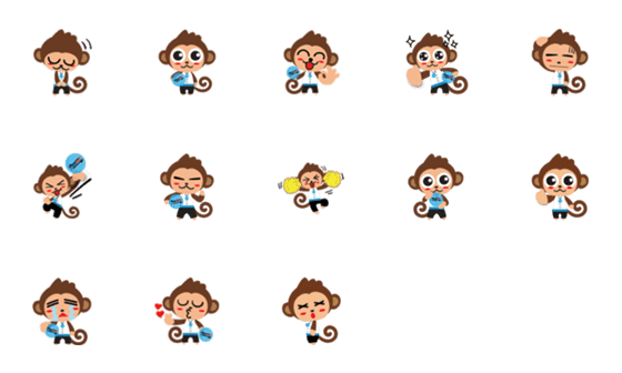 TIRAKI Health Monkey Emoji-詳細画像