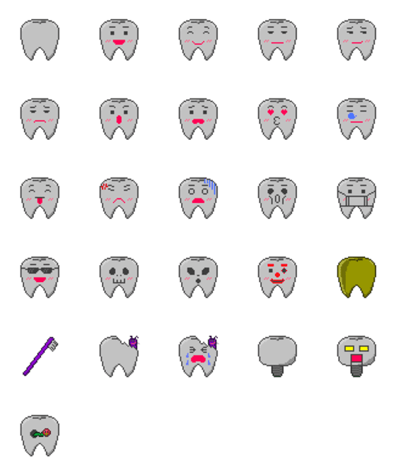 ドット歯くん-詳細画像