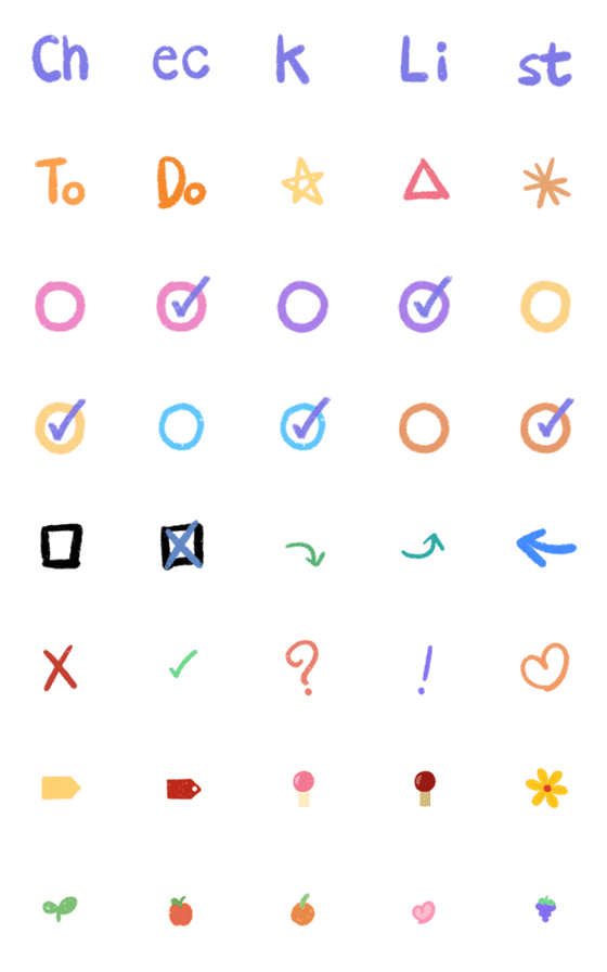 Checklist emoji for work-詳細画像