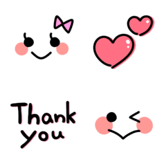 表情いっぱい♡毎日使える絵文字の絵文字メイン画像